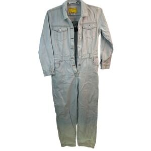 Signature 8 Women's Urban Streetwear Denim Jumpsuit Boiler Suit L Street **READ!